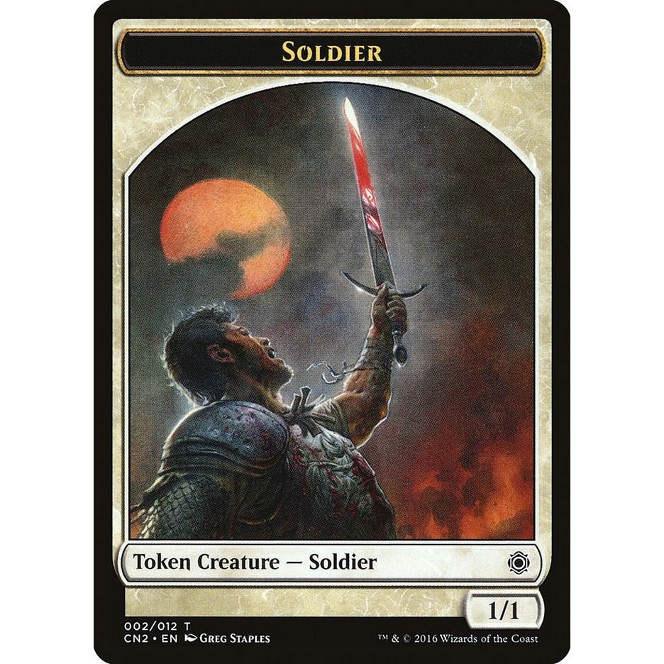 Image for Soldier Token (002) (2) (CN2) - Magic: The Gathering