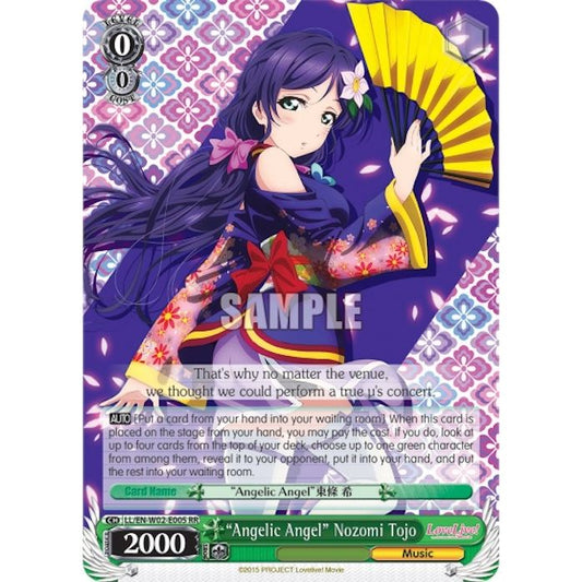 Image for "Angelic Angel" Nozomi Tojo (LL/EN-W02-E005 RR) (LL/EN-W02) - Weiss Schwarz