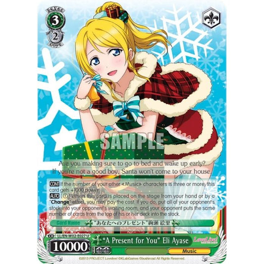 Image for "A Present for You" Eli Ayase (LL/EN-W02-E027 U) (LL/EN-W02) - Weiss Schwarz