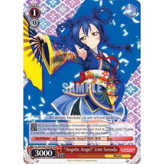 Image for "Angelic Angel" Umi Sonoda (LL/EN-W02-E059 RR) (LL/EN-W02) - Weiss Schwarz