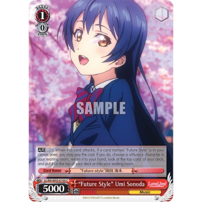 Image for "Future Style" Umi Sonoda (LL/EN-W02-E103 C) (LL/EN-W02) - Weiss Schwarz
