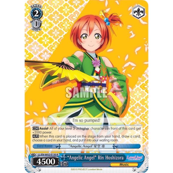 Image for "Angelic Angel" Rin Hoshizora (LL/EN-W02-E130 R) (LL/EN-W02) - Weiss Schwarz