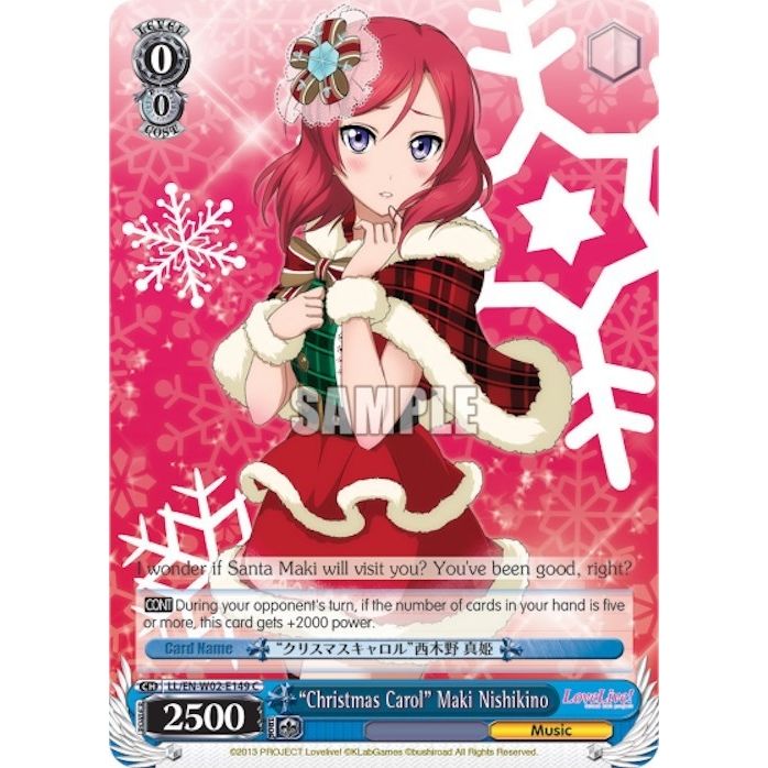 Image for "Christmas Carol" Maki Nishikino (LL/EN-W02-E149 C) (LL/EN-W02) - Weiss Schwarz