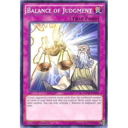 Image for Balance of Judgment (MP16-EN094) (MP16) - YuGiOh