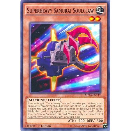 Image for Superheavy Samurai Soulclaw (MP16-EN112) (MP16) - YuGiOh