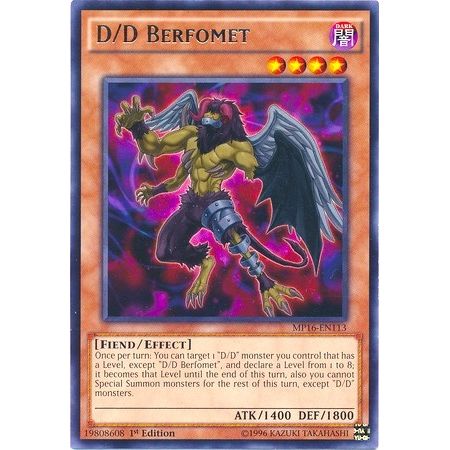 Image for D/D Berfomet (MP16-EN113) (MP16) - YuGiOh