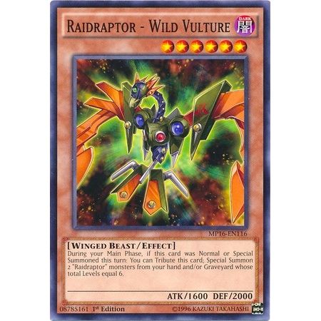 Image for Raidraptor - Wild Vulture (MP16-EN116) (MP16) - YuGiOh