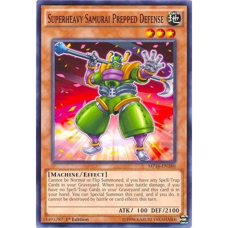 Image for Superheavy Samurai Prepped Defense (MP16-EN180) (MP16) - YuGiOh
