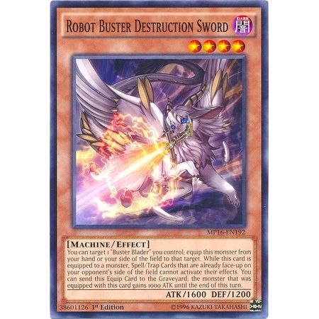 Image for Robot Buster Destruction Sword (MP16-EN192) (MP16) - YuGiOh