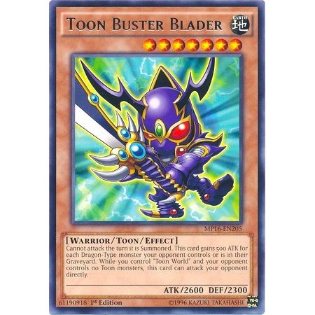 Image for Toon Buster Blader (MP16-EN205) (MP16) - YuGiOh