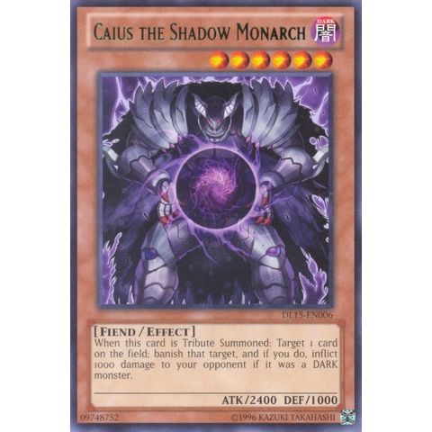 Image for Caius the Shadow Monarch (Green) (DL15-EN006) (DL) - YuGiOh