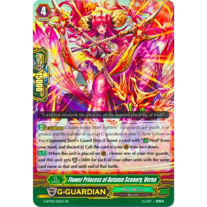 Image for Flower Princess of Autumn Scenery, Verna (G-BT08/021EN) (G-BT08) - Cardfight Vanguard