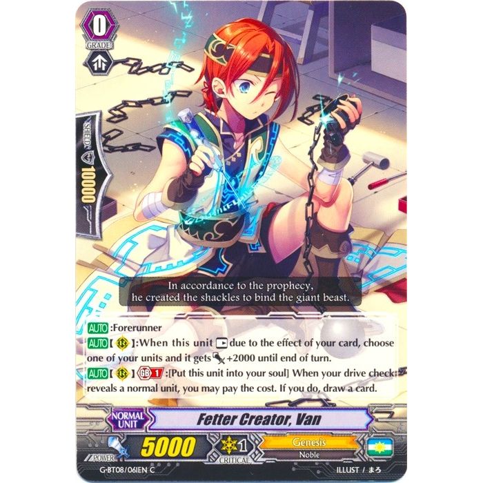 Image for Fetter Creator, Van (G-BT08/061EN) (G-BT08) - Cardfight Vanguard
