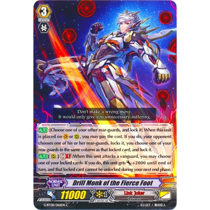Image for Drill Monk of the Fierce Foot (G-BT08/066EN) (G-BT08) - Cardfight Vanguard