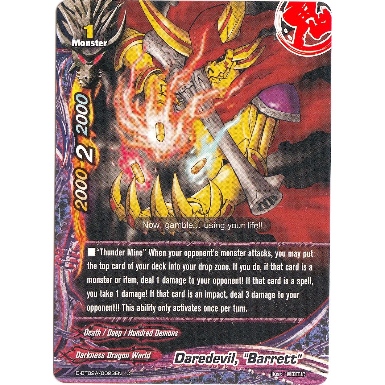 Image for Daredevil, "Barrett" (D-BT02A/0023EN) (D-BT02A) - Future Card BuddyFight