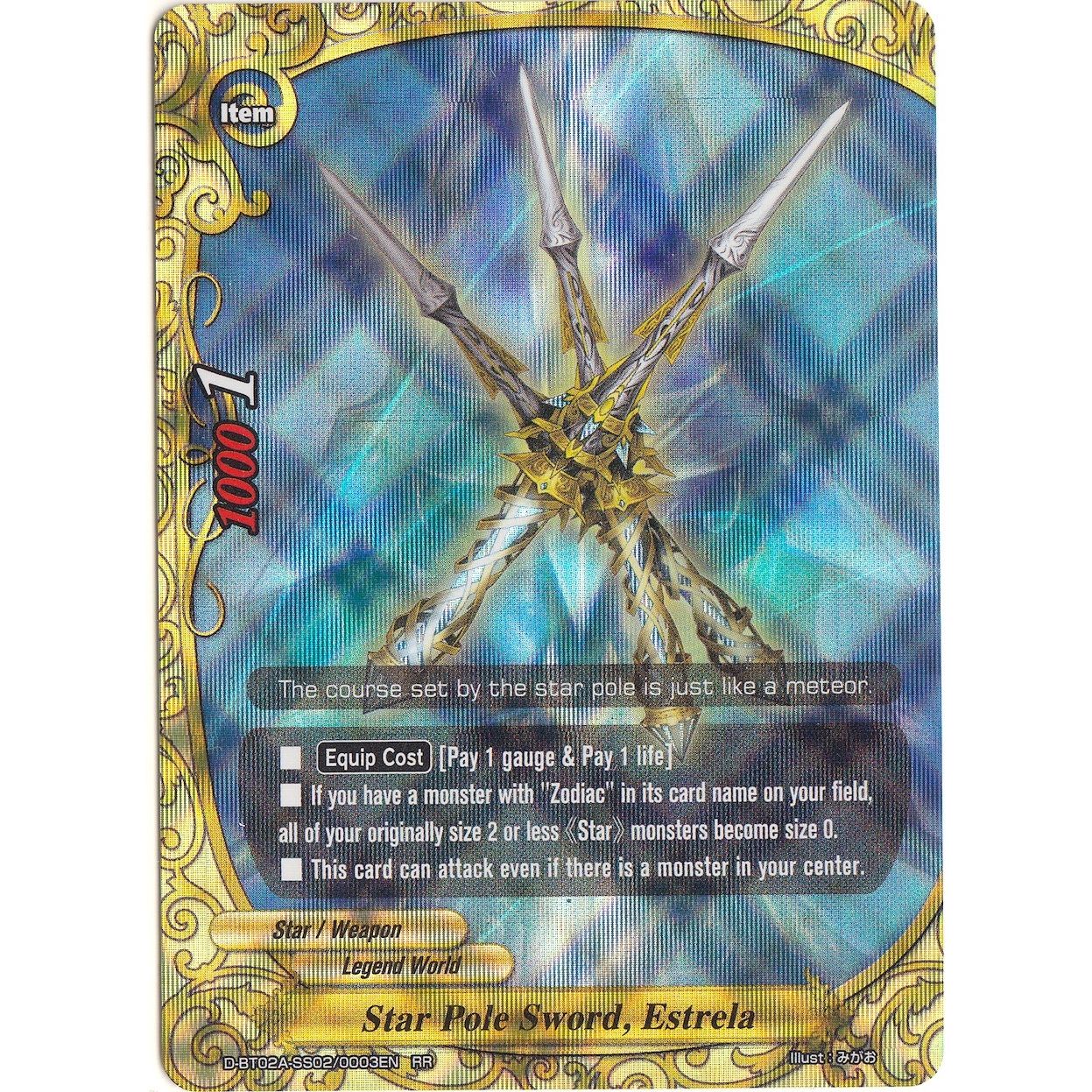 Image for Star Pole Sword, Estrela (D-BT02A-SS02/0003EN) (D-BT02A) - Future Card BuddyFight