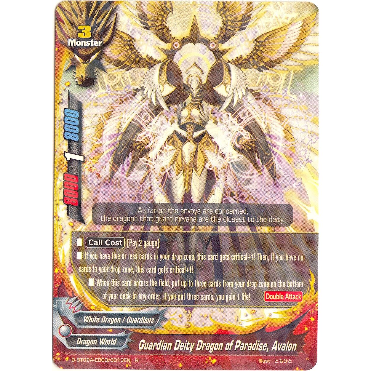 Image for Guardian Deity Dragon of Paradise, Avalon (D-BT02A-EB03/0013EN) (D-BT02A) - Future Card BuddyFight