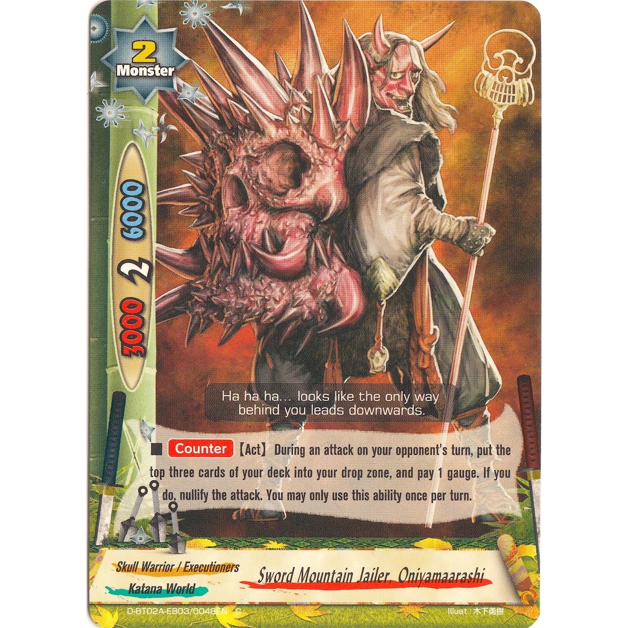 Image for Sword Mountain Jailer, Oniyamaarashi (D-BT02A-EB03/0048EN) (D-BT02A) - Future Card BuddyFight
