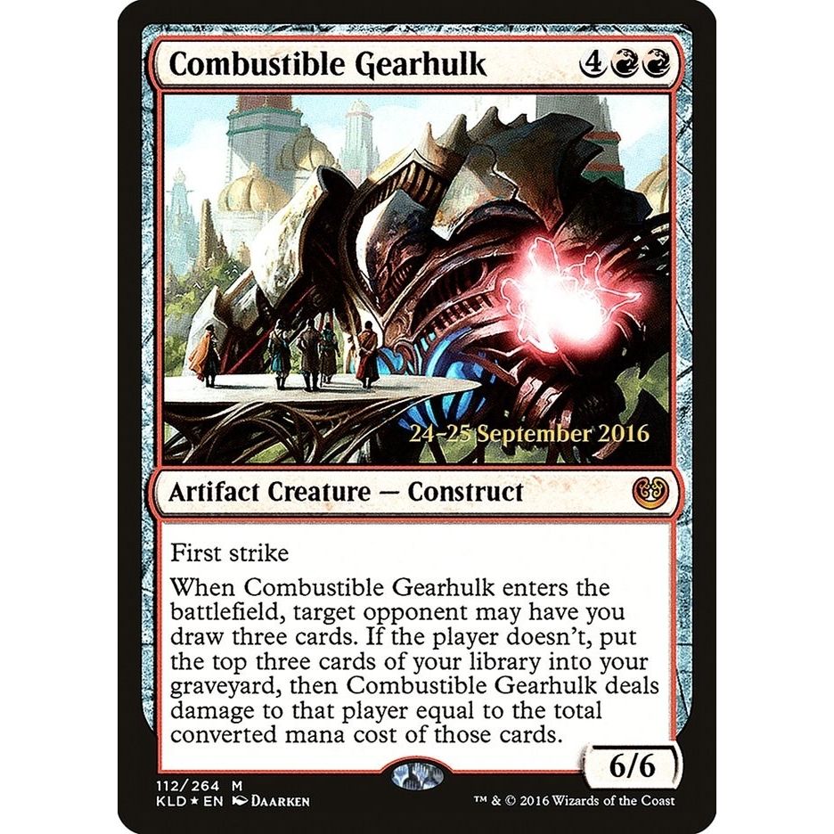 Image for Combustible Gearhulk (112) (PRE) - Magic: The Gathering