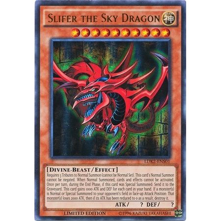Image for Slifer the Sky Dragon (LDK2-ENS01) (LDK2) - YuGiOh