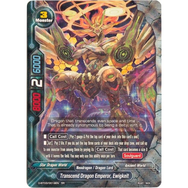 Image for Transcend Dragon Emperor, Ewigkeit (D-BT03/0019EN) (D-BT03) - Future Card BuddyFight