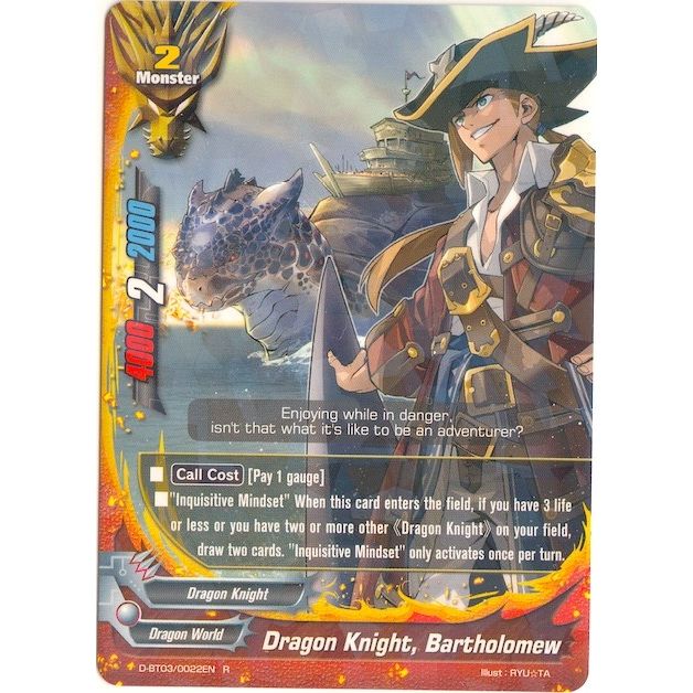Image for Dragon Knight, Bartholomew (D-BT03/0022EN) (D-BT03) - Future Card BuddyFight