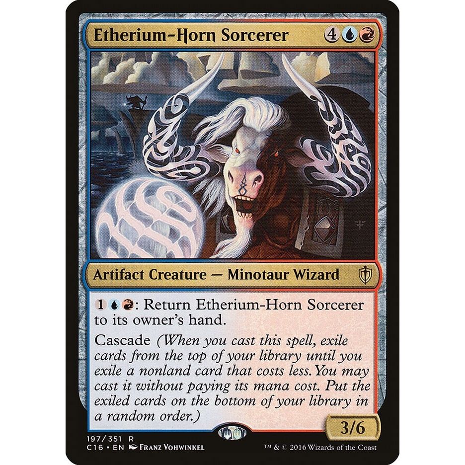 Image for Etherium-Horn Sorcerer (197) (C16) - Magic: The Gathering