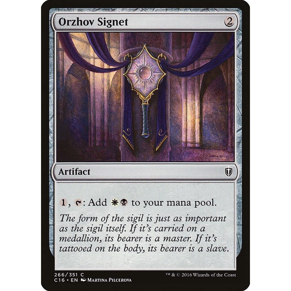 Image for Orzhov Signet (266) (C16) - Magic: The Gathering