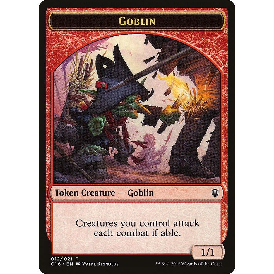 Image for Goblin // Zombie Double-Sided Token (12 // 11) (C16) - Magic: The Gathering