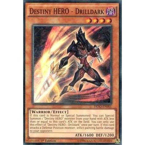 Image for Destiny HERO - Drilldark (DESO-EN001) (DESO) - YuGiOh