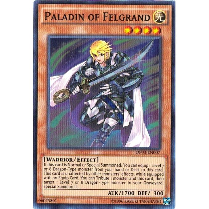 Image for Paladin of Felgrand (OP03-EN007) (OP03) - YuGiOh