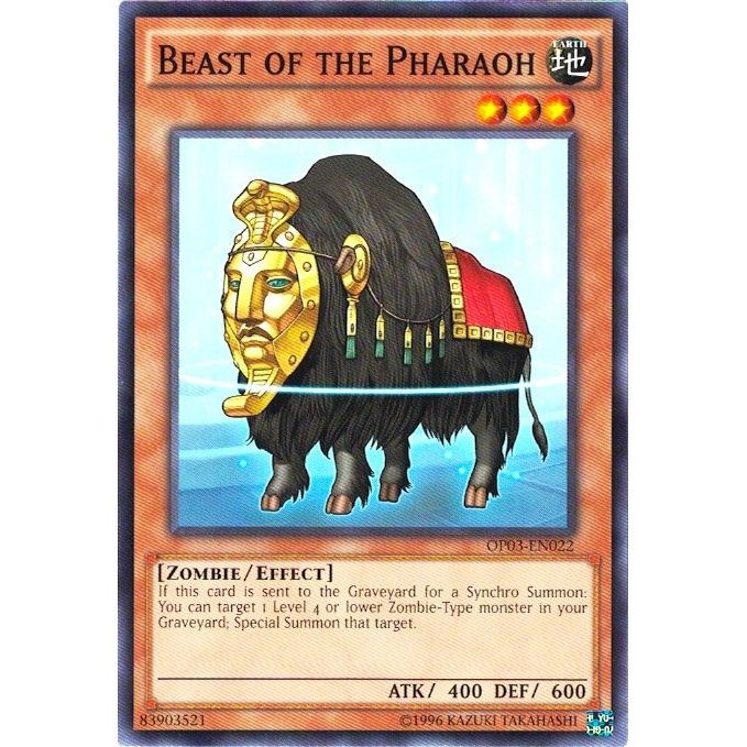 Image for Beast of the Pharaoh (OP03-EN022) (OP03) - YuGiOh