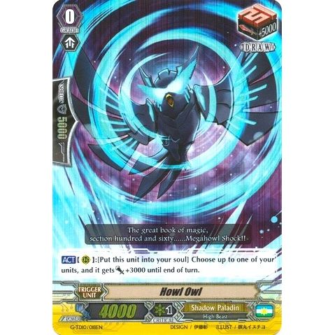 Image for Howl Owl (RRR Foil) (G-TD10/018EN) (G-TD10) - Cardfight Vanguard