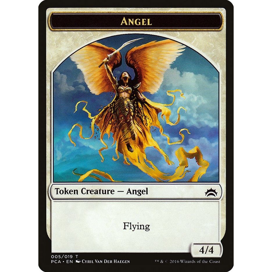 Image for Angel // Saproling Double-Sided Token (5 // 19) (PCA) - Magic: The Gathering