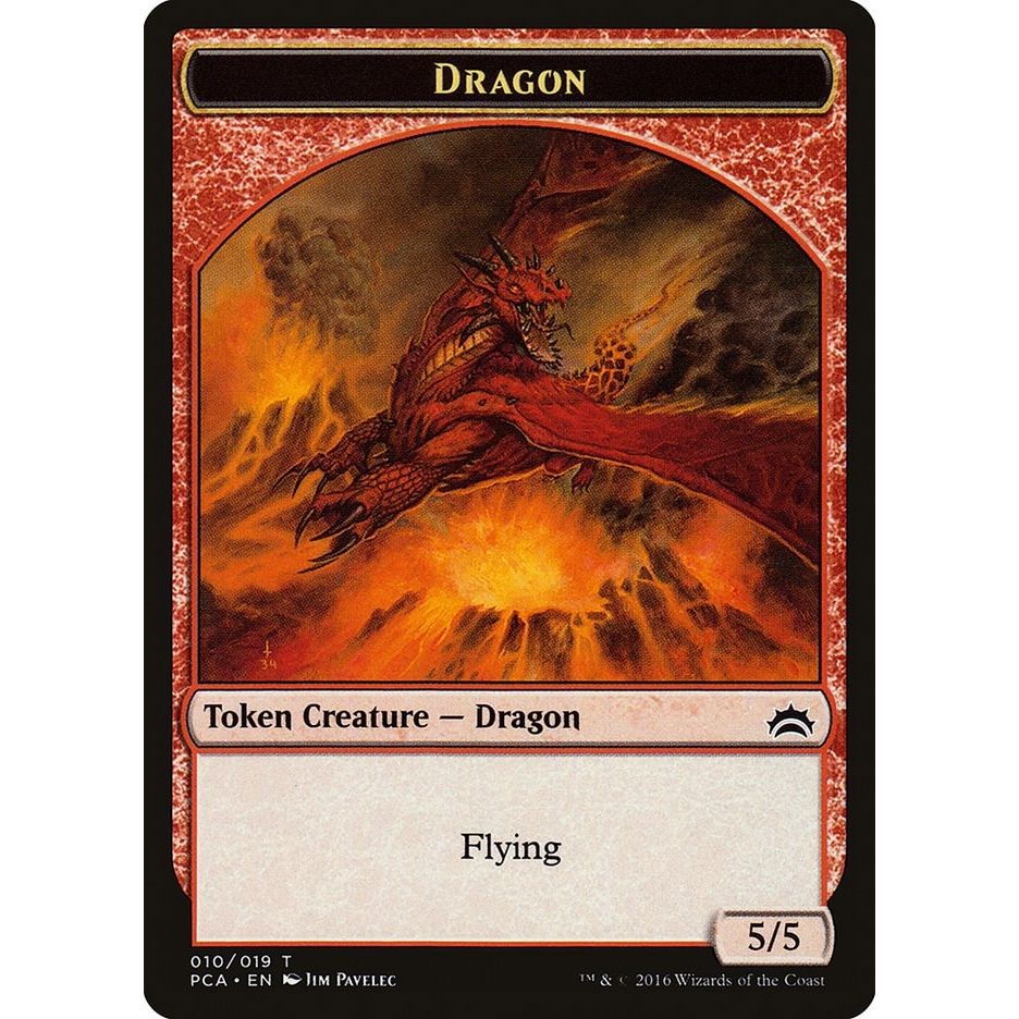Image for Dragon // Saproling Double-Sided Token (10 // 19) (PCA) - Magic: The Gathering