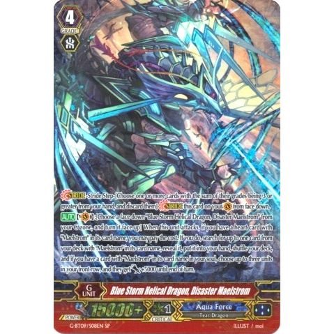 Image for Blue Storm Helical Dragon, Disaster Maelstrom (SP) (G-BT09/S08EN) (G-BT09) - Cardfight Vanguard