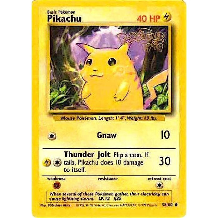 Image for Pikachu - 58/102 (PokeTour 1999) (058/102) (MCAP) - Pokemon
