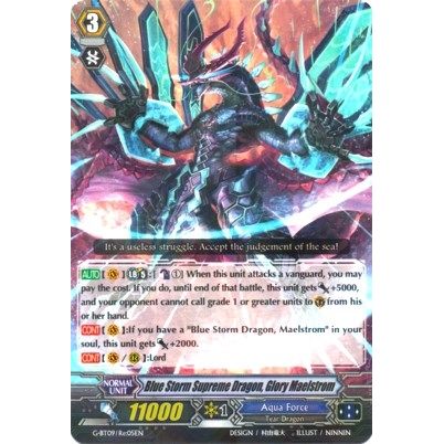 Image for Blue Storm Supreme Dragon, Glory Maelstrom (G-BT09/Re:05EN) (G-BT09) - Cardfight Vanguard