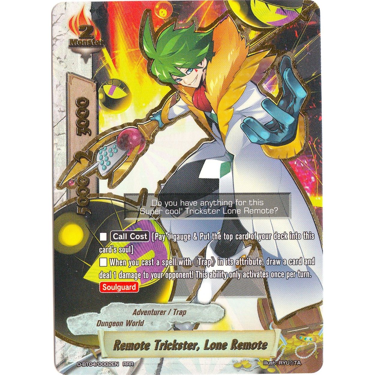 Image for Remote Trickster, Lone Remote (D-BT04/0002EN) (D-BT04) - Future Card BuddyFight