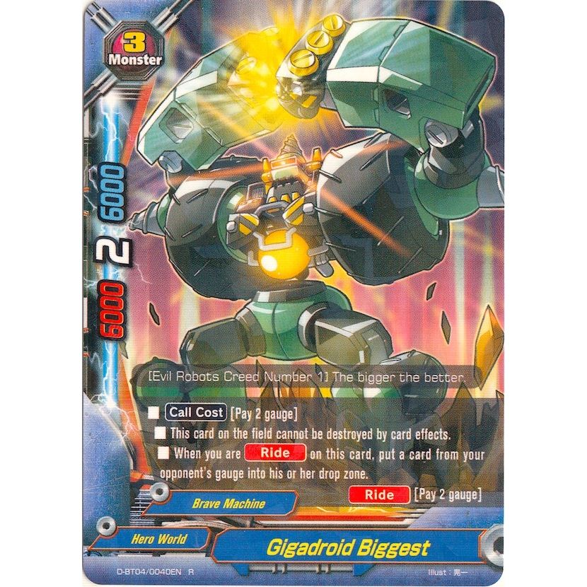 Image for Gigadroid Biggest (D-BT04/0040EN) (D-BT04) - Future Card BuddyFight
