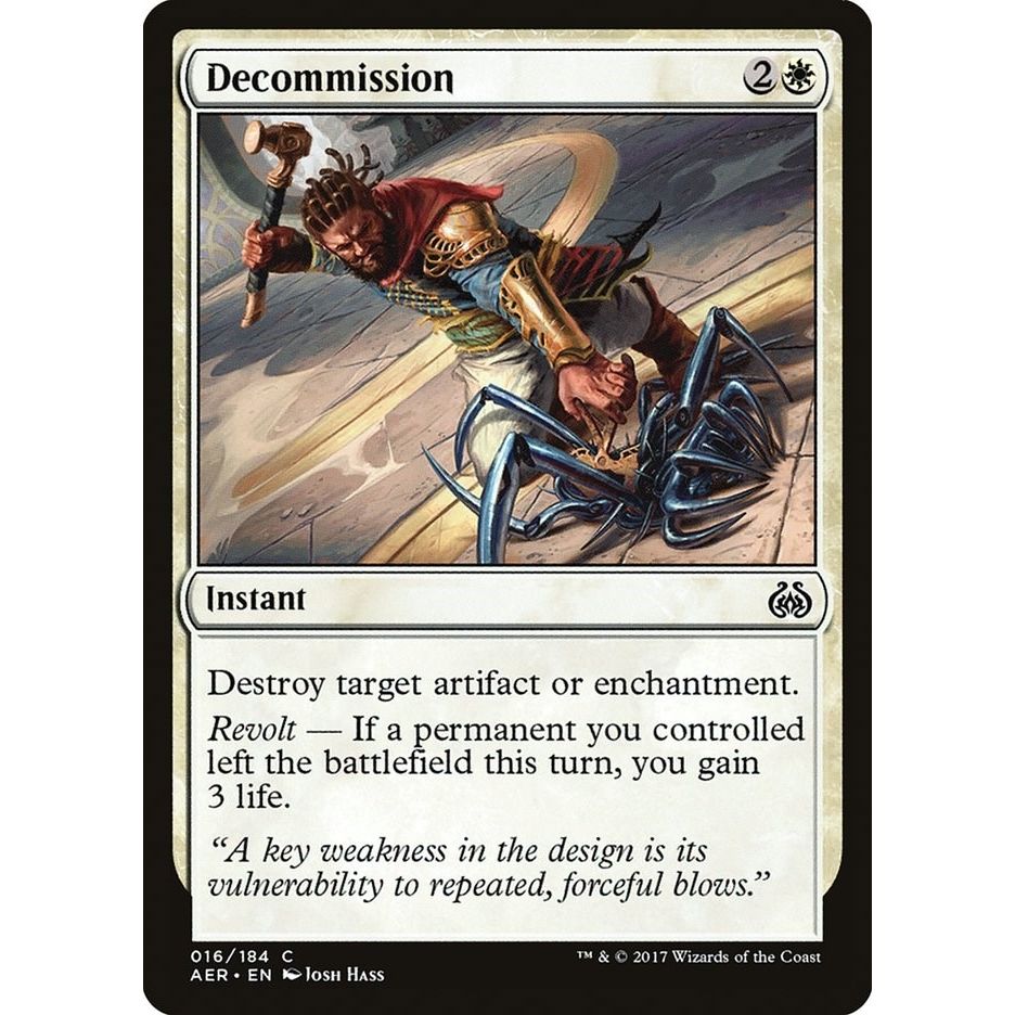 Image for Decommission (16) (AER) - Magic: The Gathering