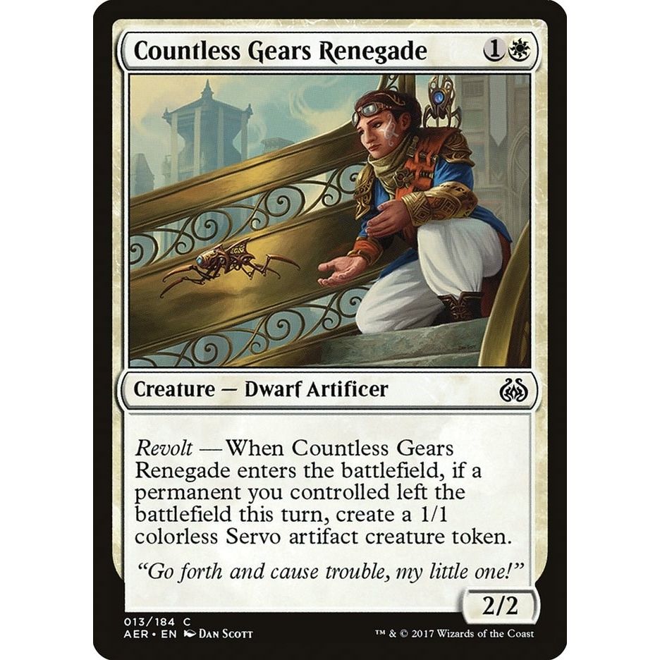 Image for Countless Gears Renegade (13) (AER) - Magic: The Gathering