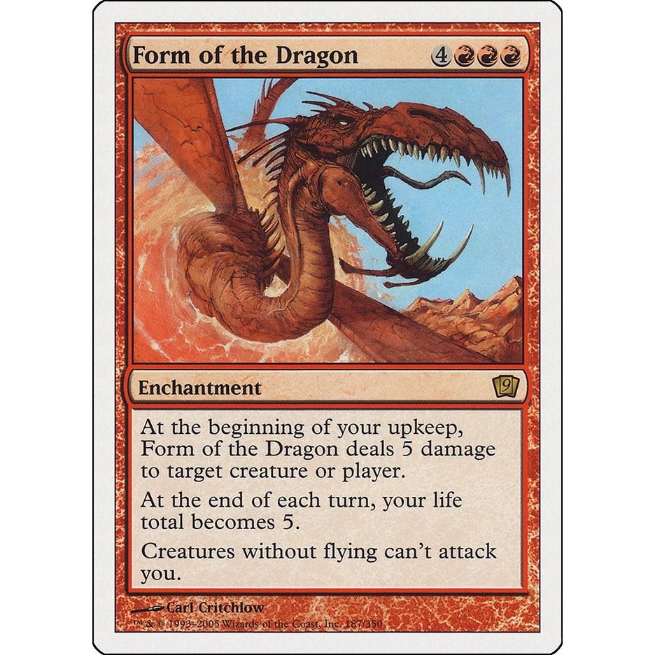Image for Form of the Dragon (187) (9ED) - Magic: The Gathering