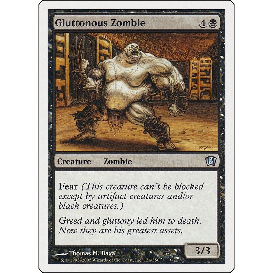 Image for Gluttonous Zombie (134) (9ED) - Magic: The Gathering