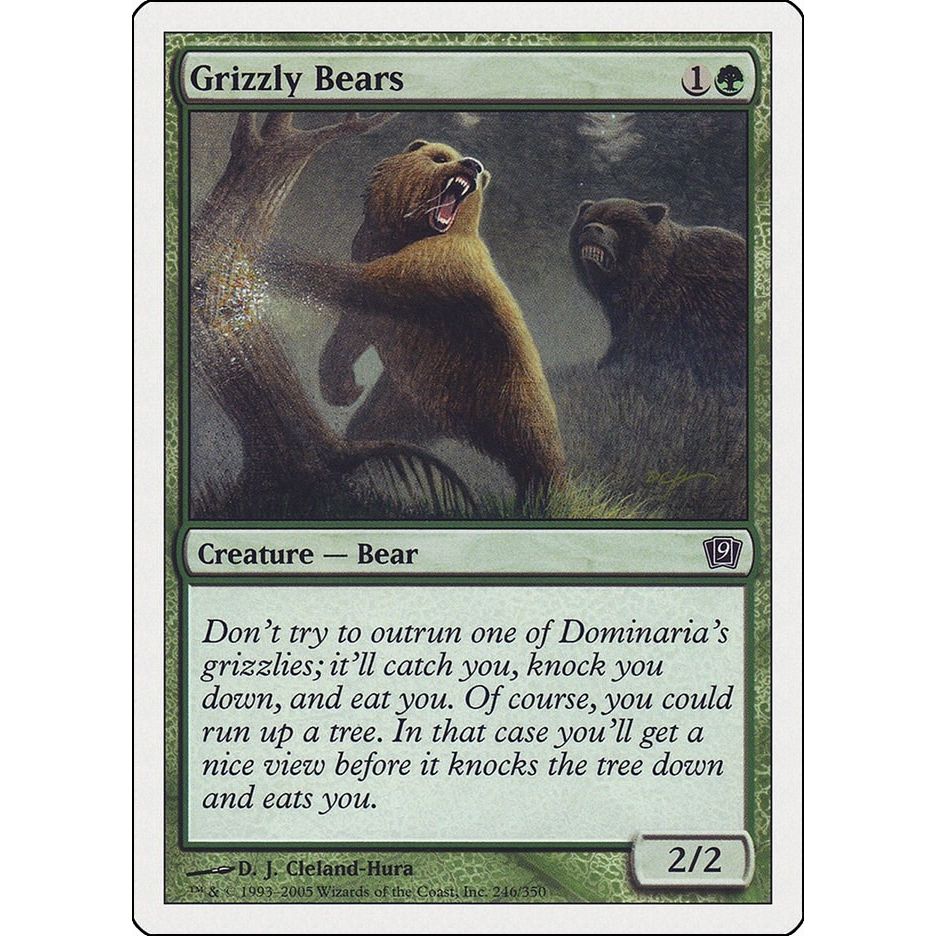 Image for Grizzly Bears (246) (9ED) - Magic: The Gathering