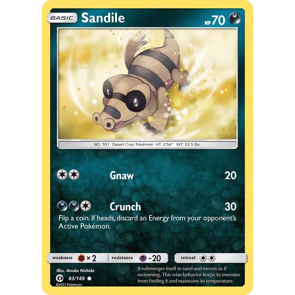 Image for Sandile (83/149) (SM01) - Pokemon