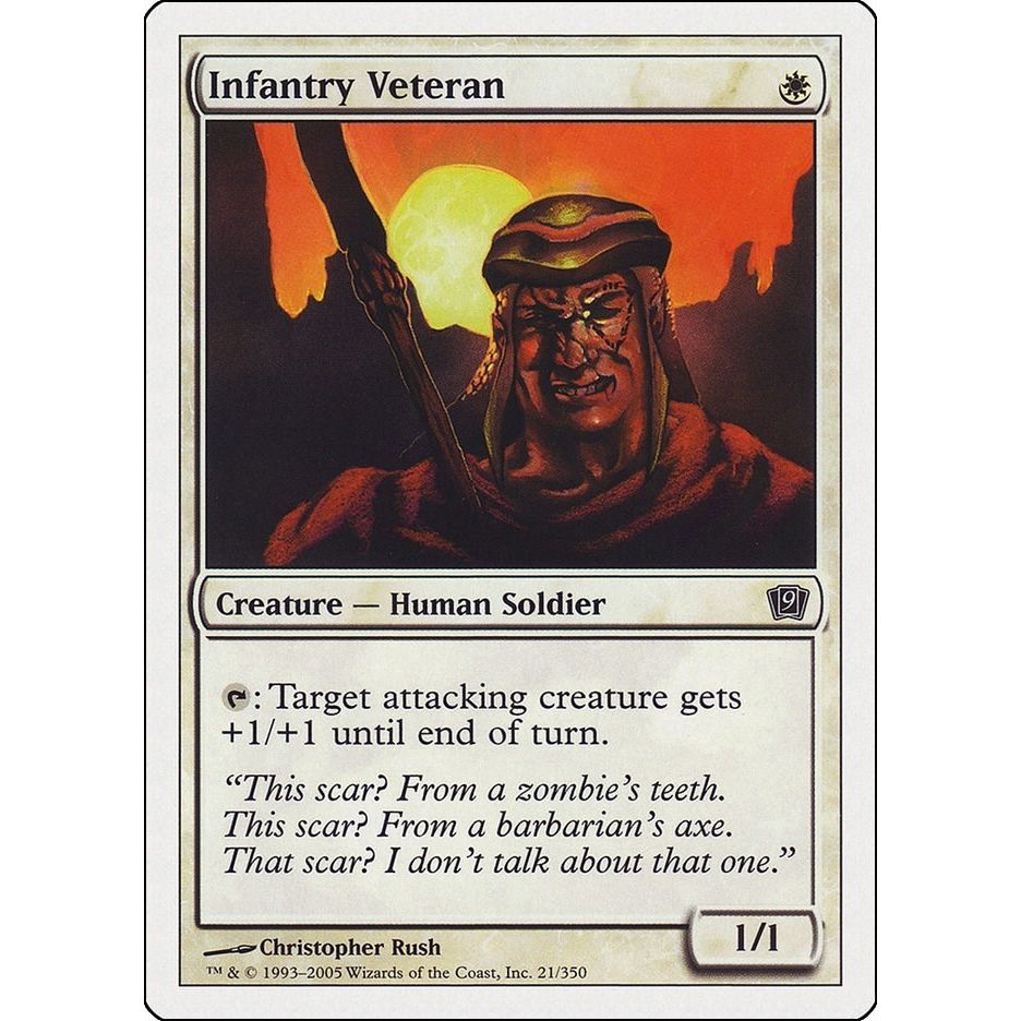Image for Infantry Veteran (21) (9ED) - Magic: The Gathering