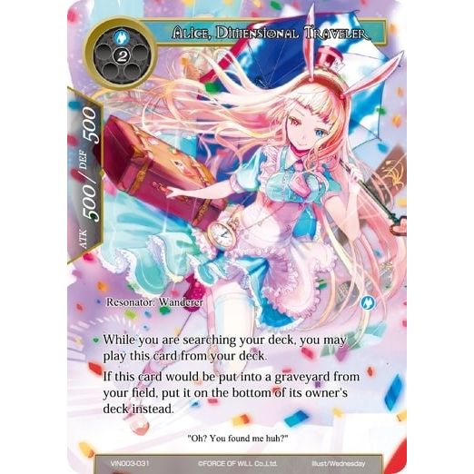 Image for Alice, Dimensional Traveler (VIN003-031) (VIN003) - Force of Will