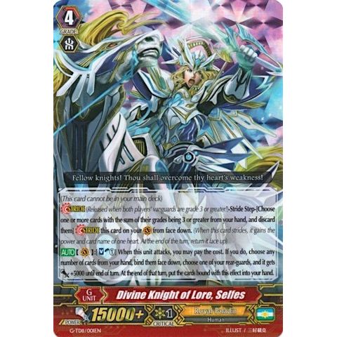 Image for Divine Knight of Lore, Selfes (RRR Foil) (G-TD11/001EN) (G-TD11) - Cardfight Vanguard