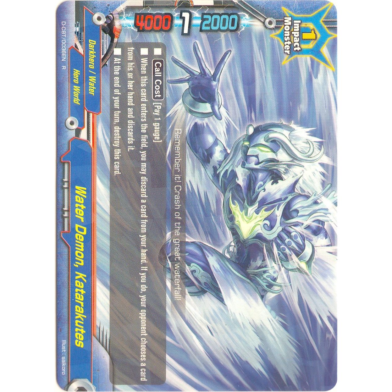 Image for Water Demon, Katarakutes (D-CBT/0036EN) (D-CBT) - Future Card BuddyFight